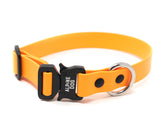 Tactical BioThane Collar in Light Orange by Alpine Dog